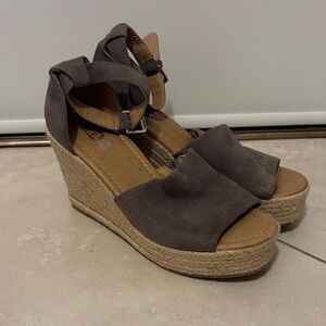 Brash Dark Brown Wedge Sandals